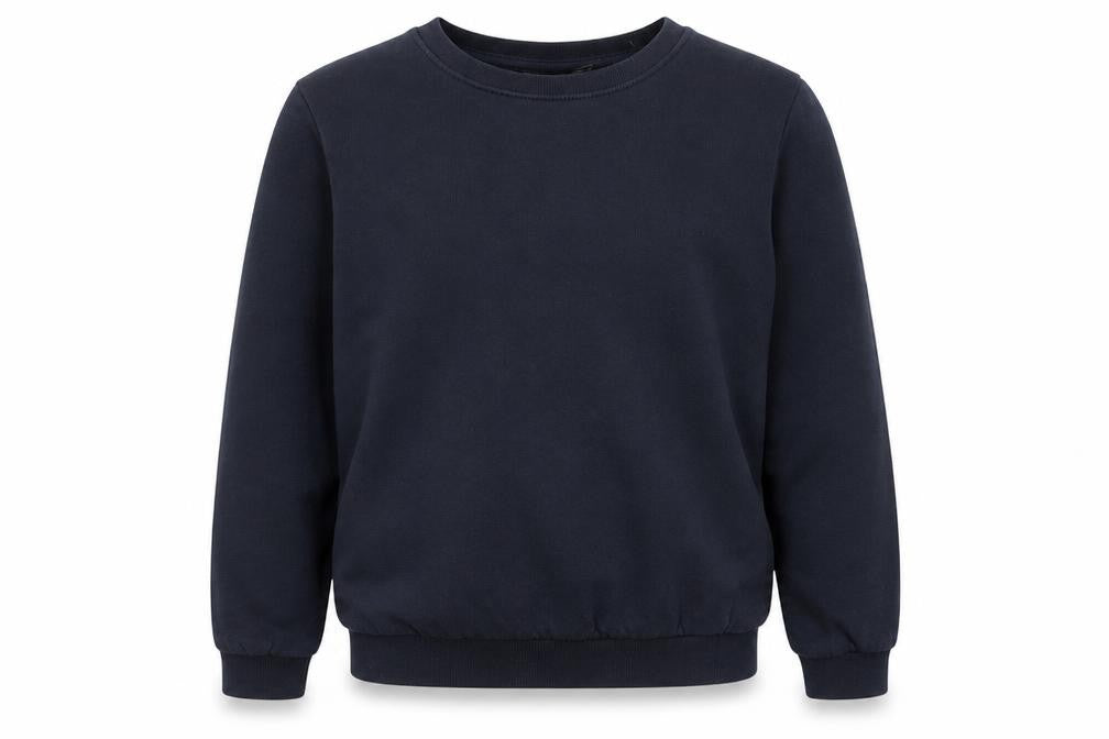 Front view of Smart Start boys’ blue cotton pullover sweatshirt, size 6, years pullover - 6-8 years