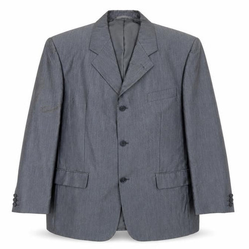 ALS Mens Blue Polyester Jacket Blazer Size 44 Regular
