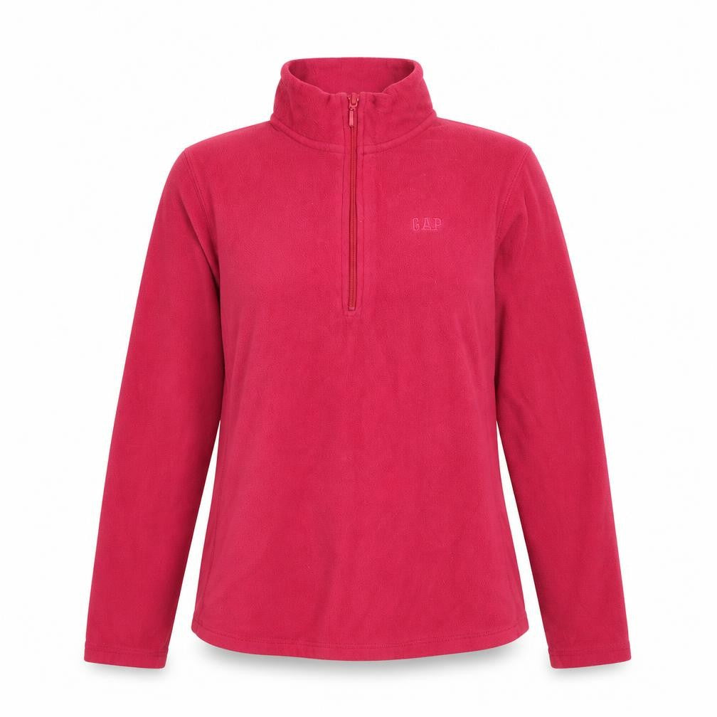 Gap Womens Pink Polyester Pullover Sweatshirt Size M Zip