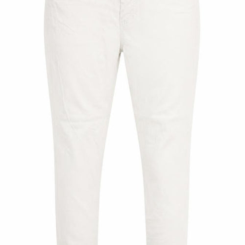 House of Lola Womens Ivory Cotton Skinny Jeans Size M Regular Zip