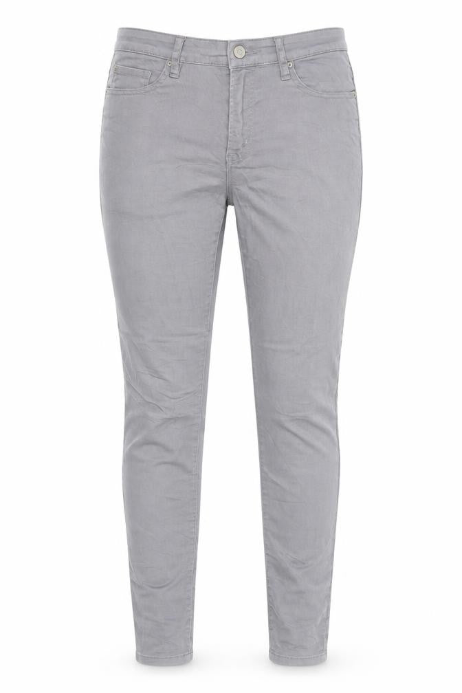 MIla Womens Grey Cotton Skinny Jeans Size 12 Regular Zip