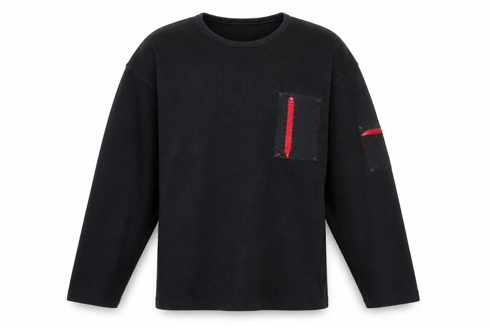 MX Active Mens Black Polyester Pullover Sweatshirt Size M