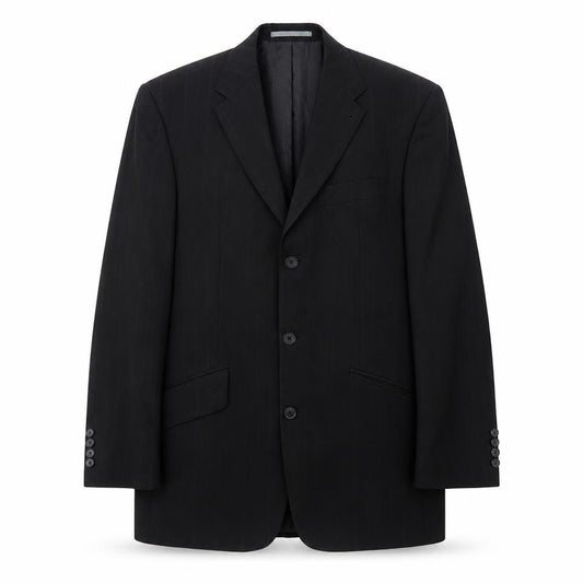 Front view of Next men’s black polyester jacket blazer, size 40, regular
