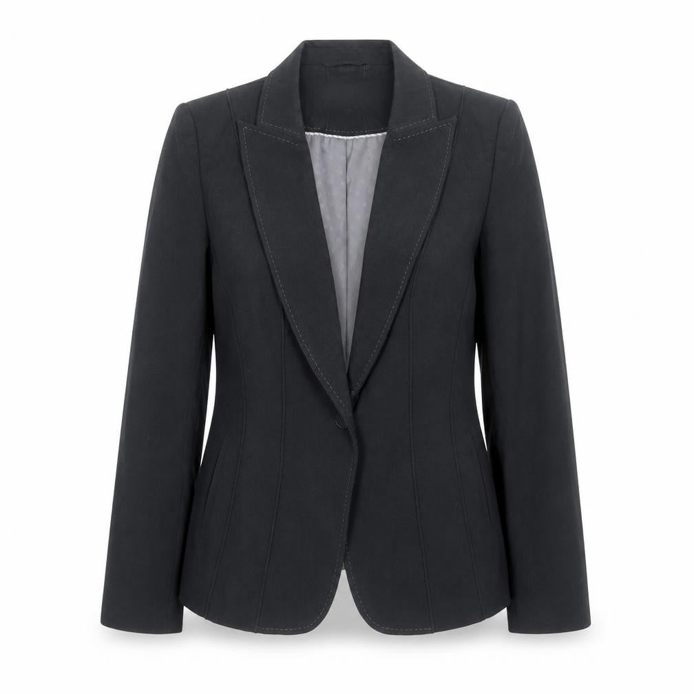 Marks and Spencer Womens Grey Polyester Jacket Blazer Size 16