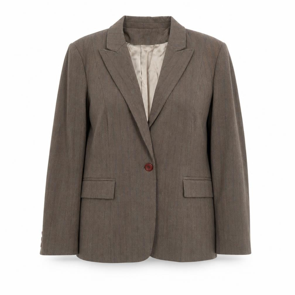 Debenhams Womens Brown Polyester Jacket Blazer Size 16