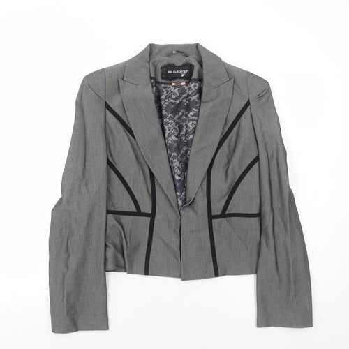 Marks and Spencer Womens Grey Polyester Jacket Blazer Size 12