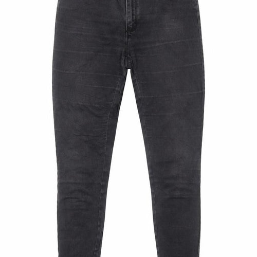 Only Womens Black Cotton Skinny Jeans Size L Regular Zip