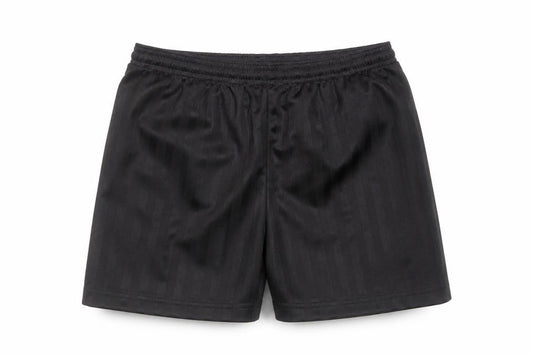 Precision Training Boys Black Striped Polyester Sweat Shorts Size 10 Years Regular Drawstring
