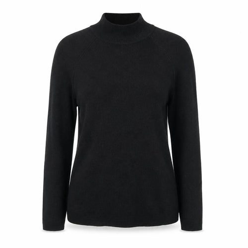 Anthology Womens Black High Neck Cotton Pullover Jumper Size 12 - Size 12-14