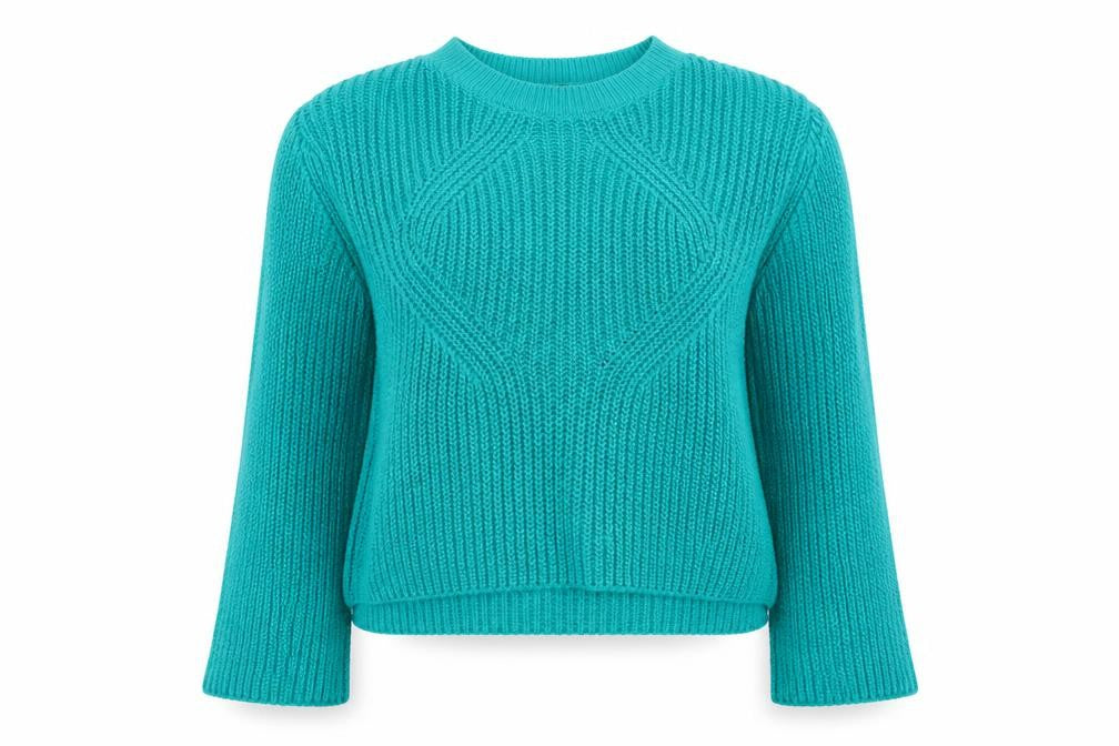 Primark Womens Green Round Neck Acrylic Pullover Jumper Size 6 - Size 6-8
