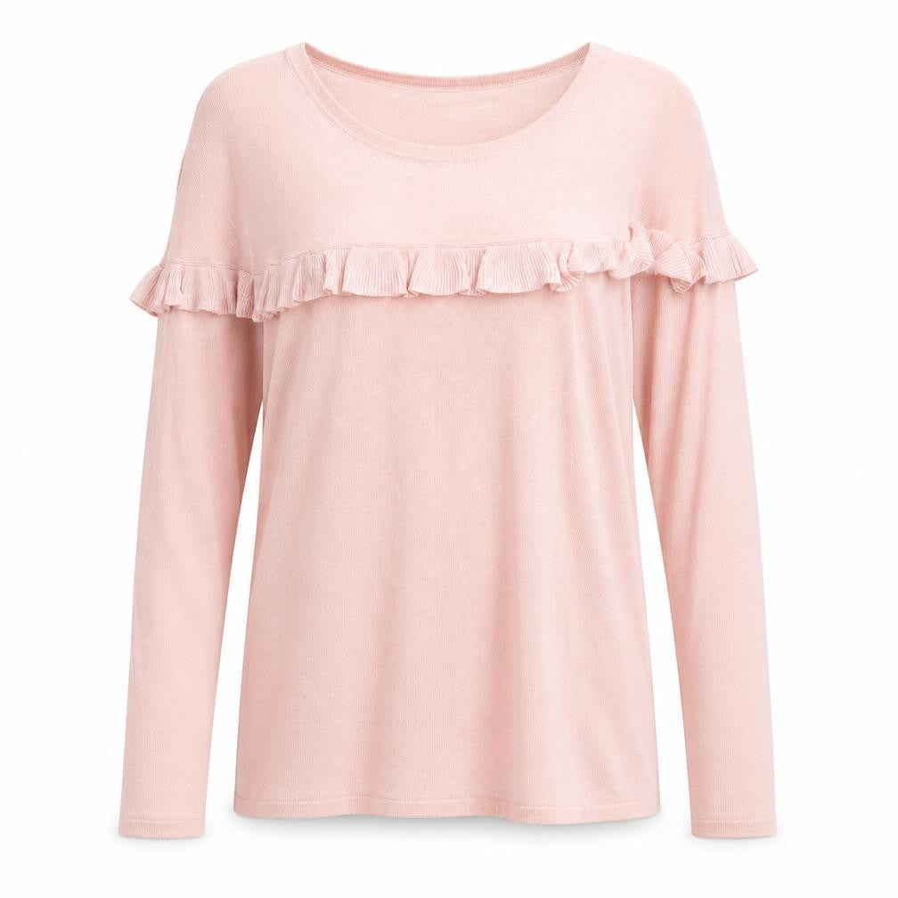 Stock Shop Womens Pink Scoop Neck Viscose Pullover Jumper Size L