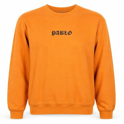 BC Clothing Womens Orange Cotton Pullover Sweatshirt Size S Pullover - Pablo Unisex