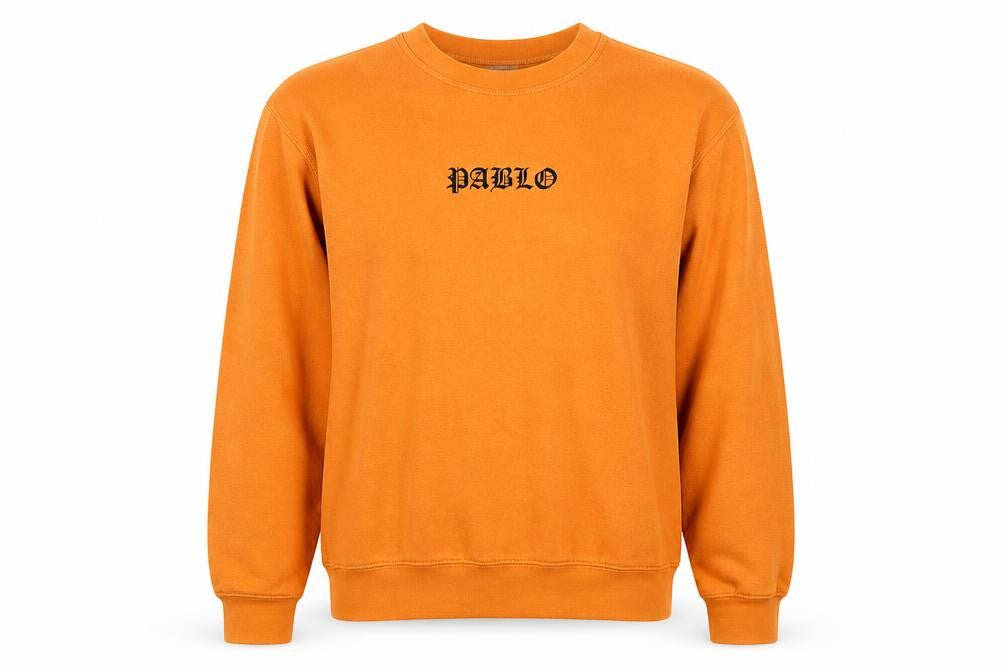 BC Clothing Womens Orange Cotton Pullover Sweatshirt Size S Pullover - Pablo Unisex