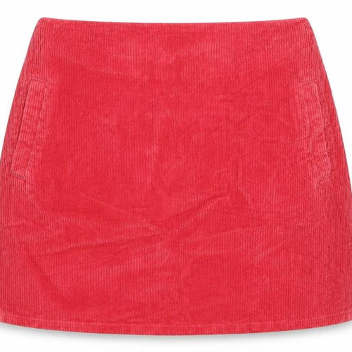 New Look Womens Pink Cotton A-Line Skirt Size 10 Zip
