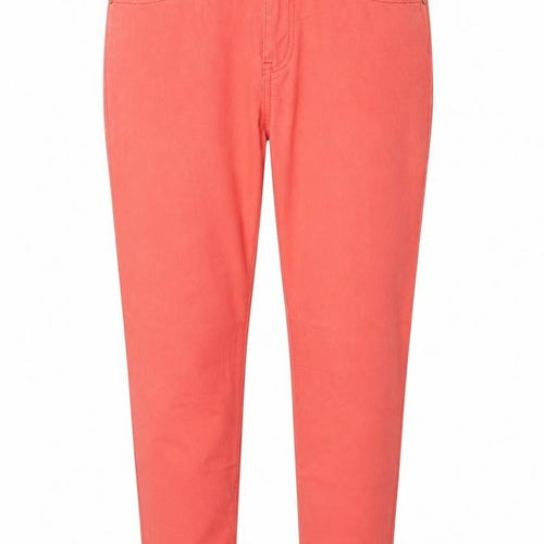 Luisa Spagnoli Womens Red Cotton Skinny Jeans Size 16 Regular Zip