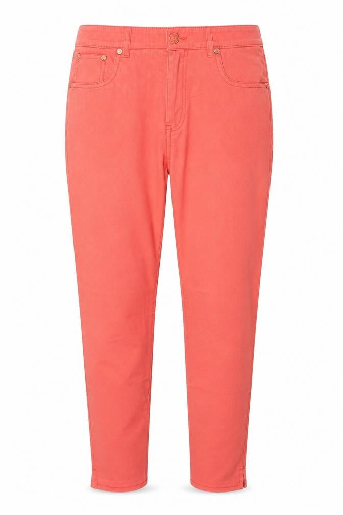 Luisa Spagnoli Womens Red Cotton Skinny Jeans Size 16 Regular Zip