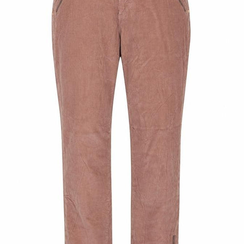 Adolfo Womens Beige Cotton Trousers Size 12 Regular Zip - Ankle Zips