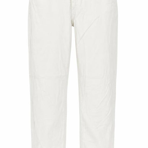 Charles Vogele Womens White Cotton Straight Jeans Size 31 in Regular Zip