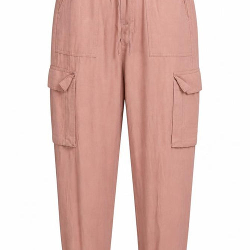 The B.C. Clothing Womens Beige Viscose Cargo Trousers Size 8 Regular Zip