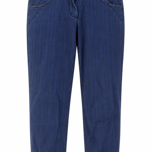 Cecil Womens Blue Geometric Cotton Straight Jeans Size 26 in Regular Zip - Star Pattern