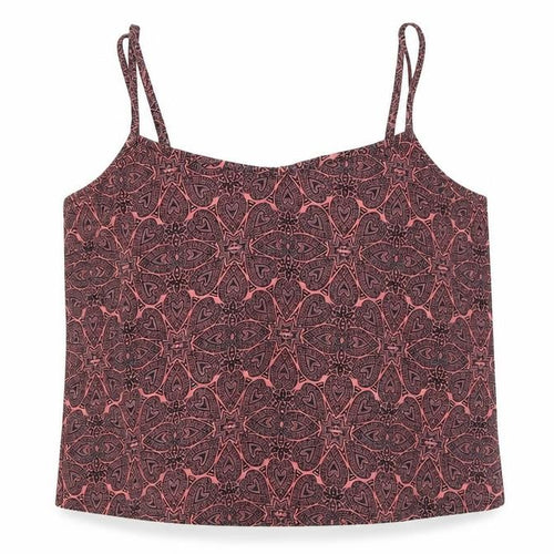 New Look Girls Pink Geometric Polyester Camisole Tank Size 14 Years Square Neck Pullover
