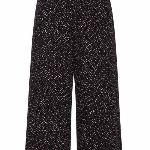 Preworn Girls Black Geometric Polyester Dress Pants Trousers Size L Regular Pullover