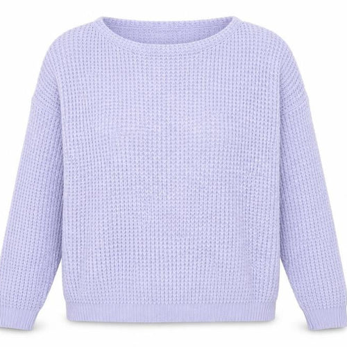 Missguided Womens Purple Scoop Neck Acrylic Pullover Jumper Size 14