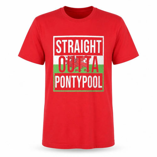 Bella + Canvas Womens Red 100% Cotton Basic T-Shirt Size M Round Neck - Straight outta pontypool