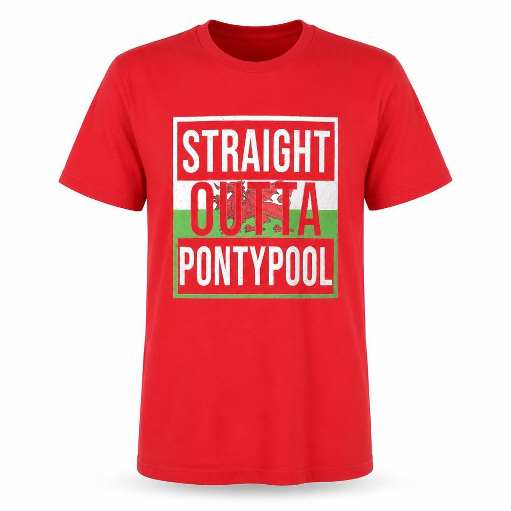 Bella + Canvas Womens Red 100% Cotton Basic T-Shirt Size M Round Neck - Straight outta pontypool