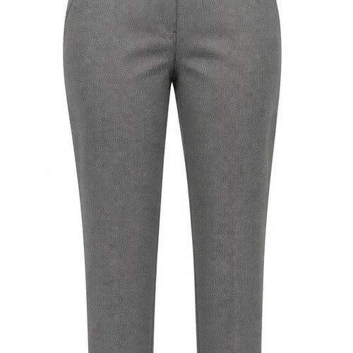 Dorothy Perkins Womens Black Geometric Polyester Chino Trousers Size 16 Regular Zip