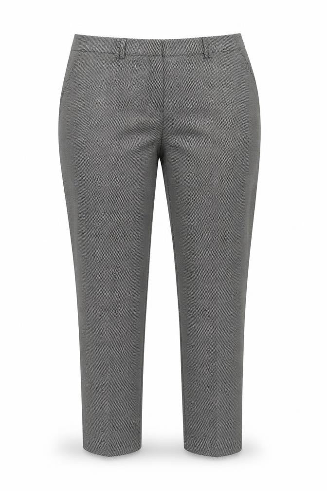 Dorothy Perkins Womens Black Geometric Polyester Chino Trousers Size 16 Regular Zip