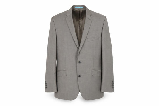 Front view of Burton men’s brown wool jacket suit jacket, size 42, regular