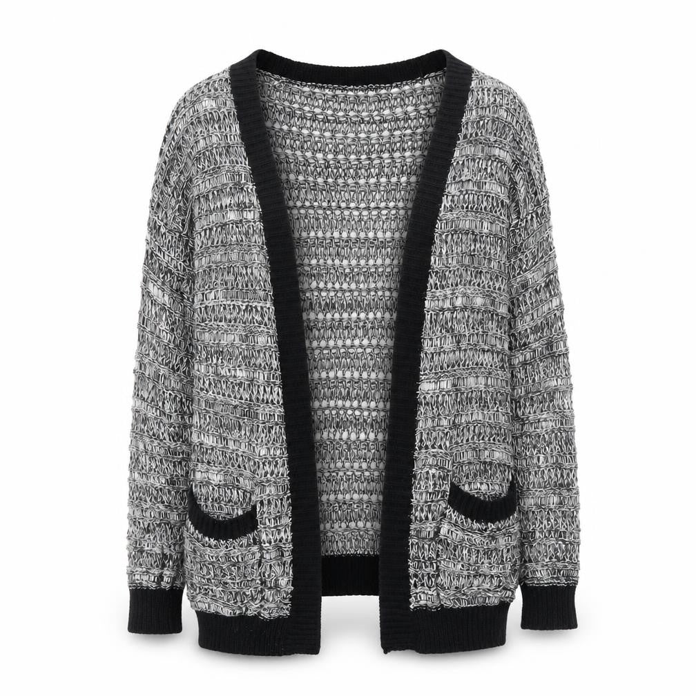 George Womens Grey V-Neck Acrylic Cardigan Jumper Size 10