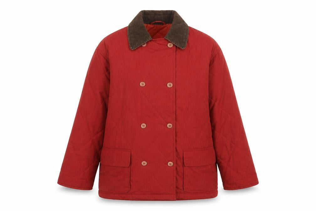 Berkertex Womens Red Jacket Size 14 Button - Size 14-16