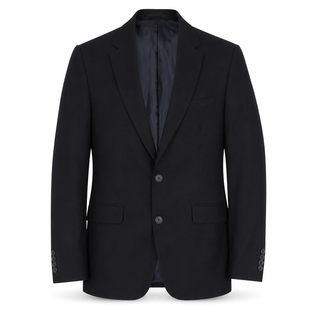 Front view of Next men’s blue wool jacket suit jacket, size 36, regular