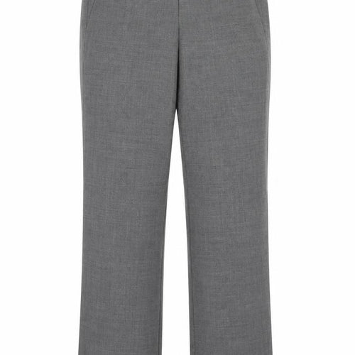 Brook Taverner Womens Grey Polyester Chino Trousers Size 30 in Regular Hook & Eye