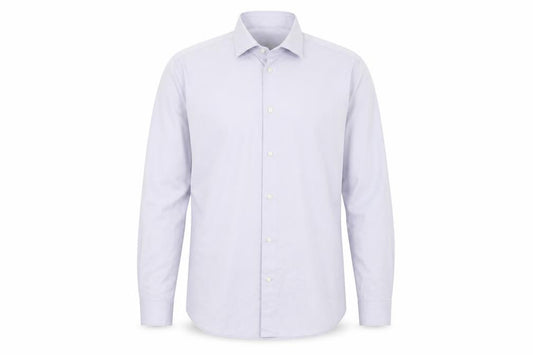 NEXT Mens Purple Polyester Button-Up Size 17 Collared Button