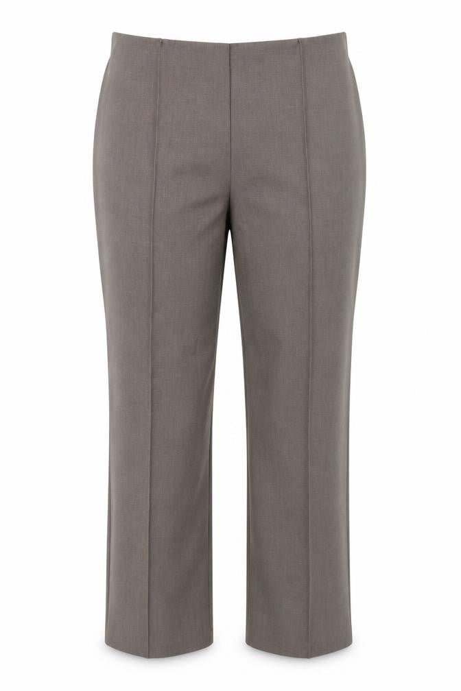 Front view of Autonomy women’s grey polyester windbreaker trousers, size UK 12, regular