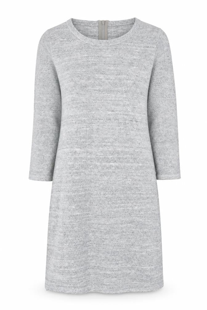 STORE TWENTY ONE Womens Grey Polyester A-Line Size S Round Neck Zip
