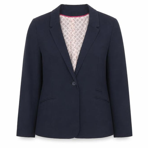 ASOS Womens Blue Polyacrylate Fibre Jacket Blazer Size 14