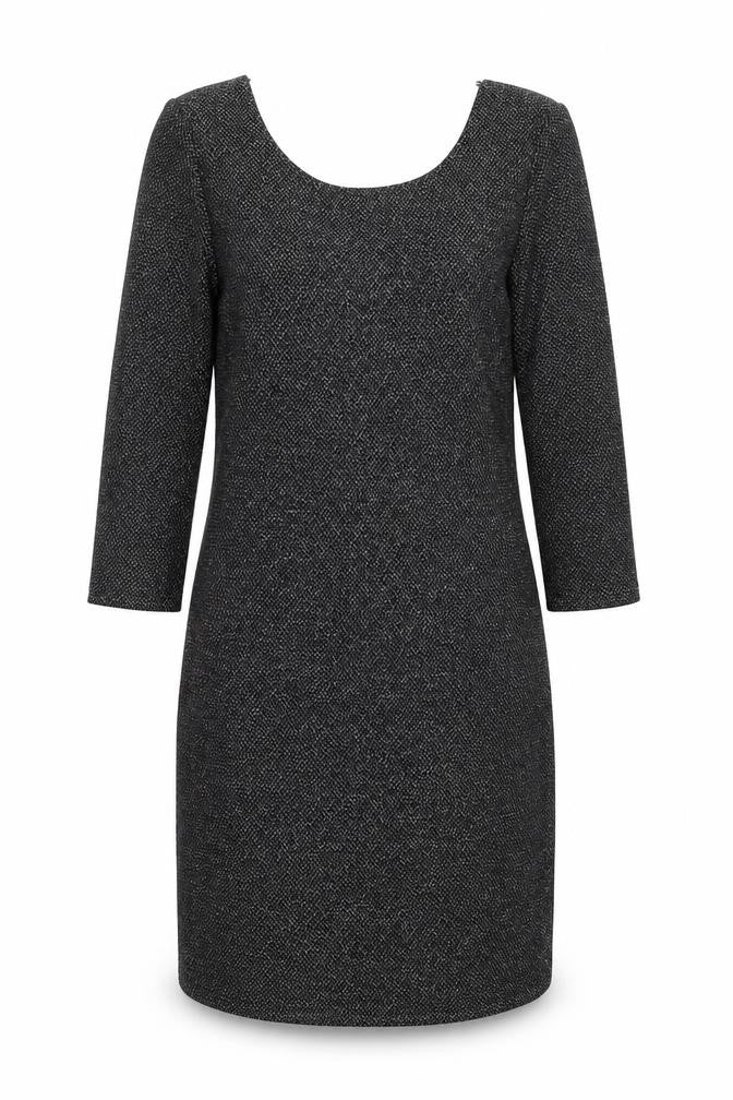 Front view of Atmosphere women’s black polyamide a-line, size UK 10, round neck pullover