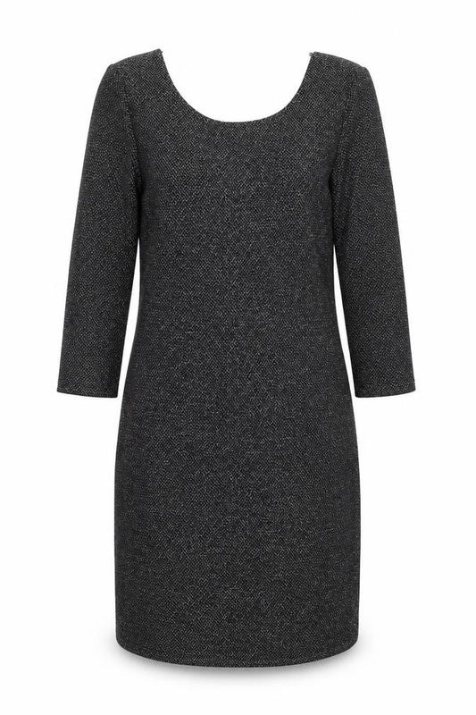 Front view of Atmosphere women’s black polyamide a-line, size UK 10, round neck pullover