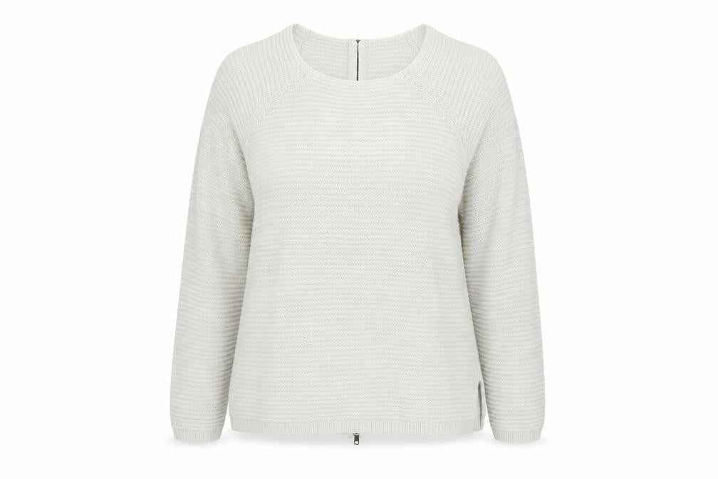 Intuition Womens Ivory Scoop Neck Acrylic Pullover Jumper Size 16 - Size 16/18