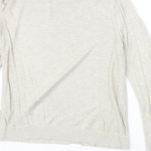 ASOS Womens Beige Round Neck Viscose Pullover Jumper Size 8