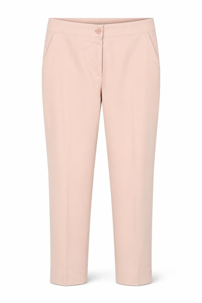 Made in Italy Womens Pink Polyester Chino Trousers Size 2XL Regular Zip