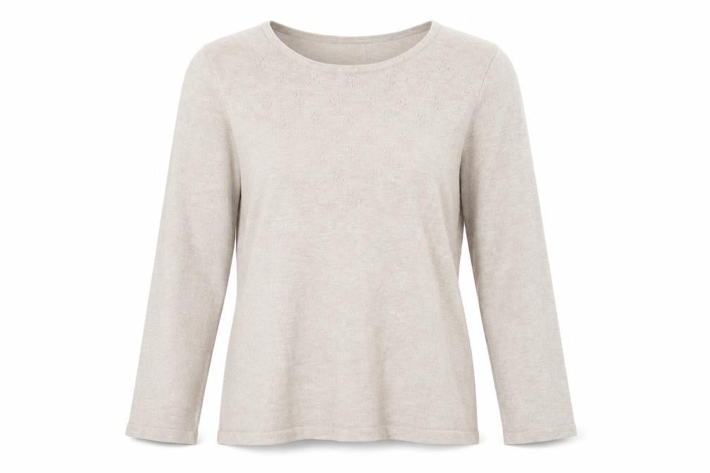 Bonmarché Womens Grey Boat Neck Viscose Pullover Jumper Size S