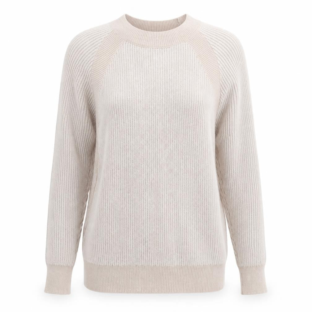 Front view of Principles women’s pink boat neck nylon jumper, size UK 8