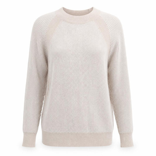 Front view of Principles women’s pink boat neck nylon jumper, size UK 8