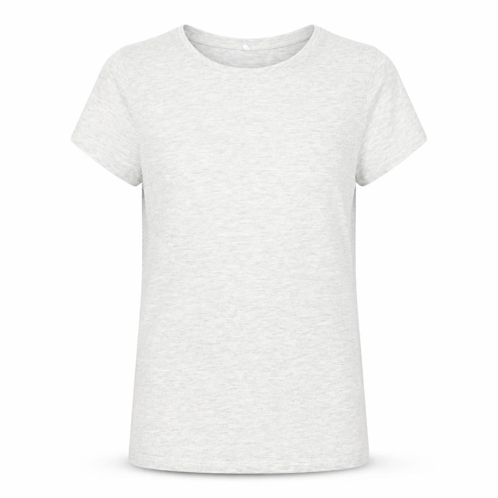 George Girls Grey Cotton Basic T-Shirt Size 10-11 Years Round Neck Pullover