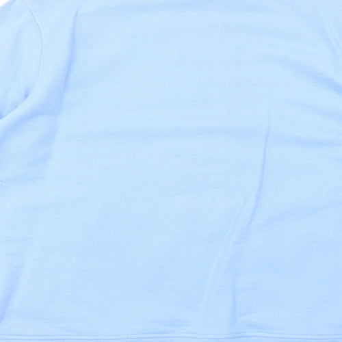 Damart Womens Blue Polyester Full Zip Sweatshirt Size 10 Zip